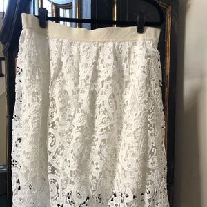White Lace Skirt